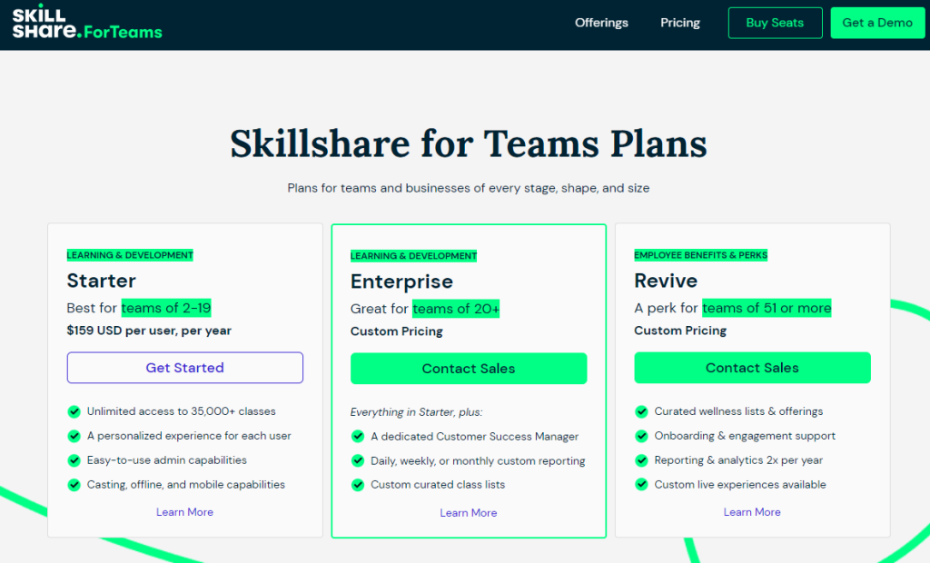 SkillShare Pricing