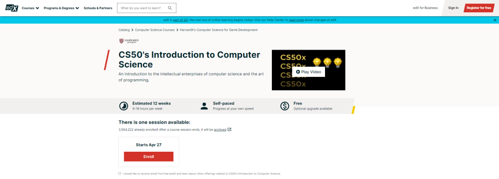 Best edX Courses - Fundamentals of Computer Science