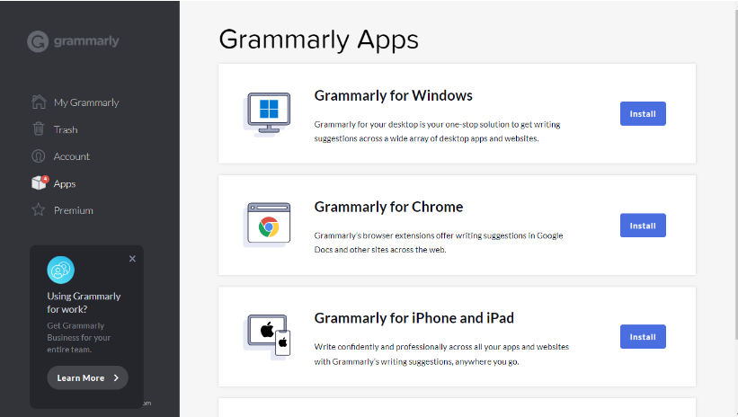 Grammarly Apps