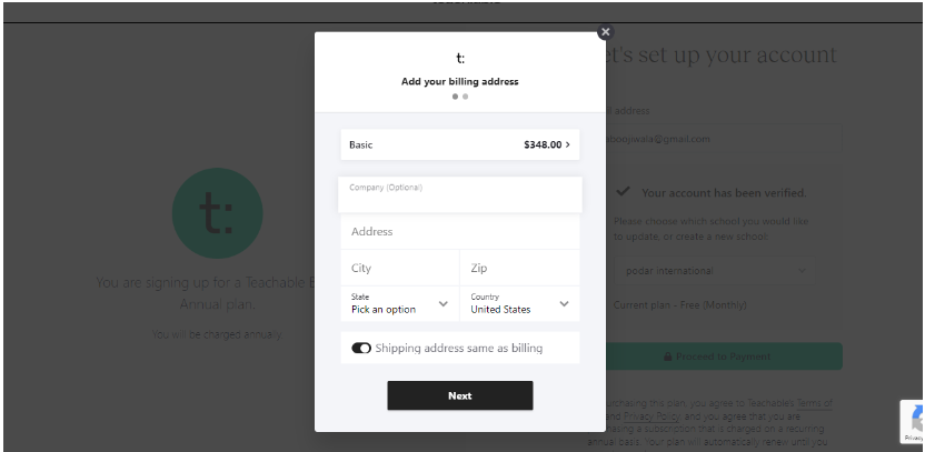 Teachable Coupon Code - Billing Address Teachable Coupon Code - Billing Address