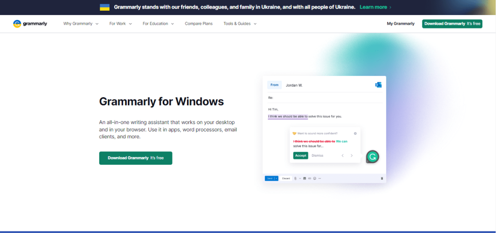 Grammarly Desktop Application