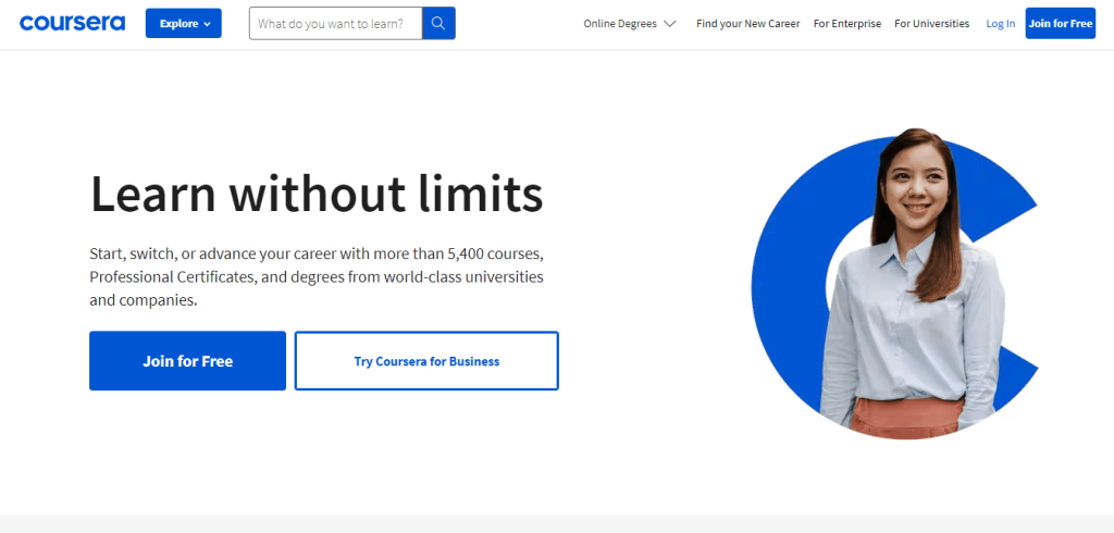 Coursera official page