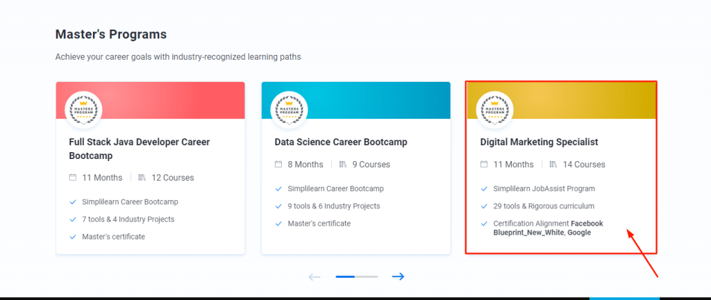 Simplilearn- Master's Programs