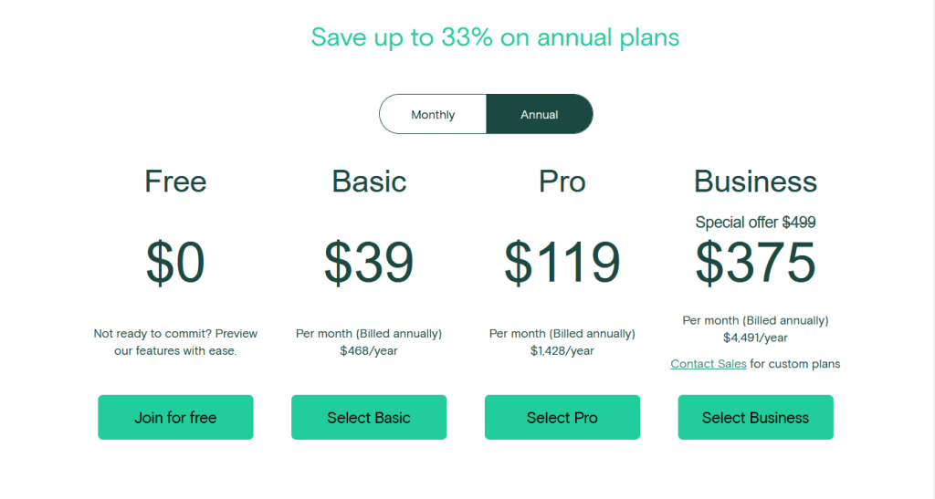 Teachable Annual Pricing